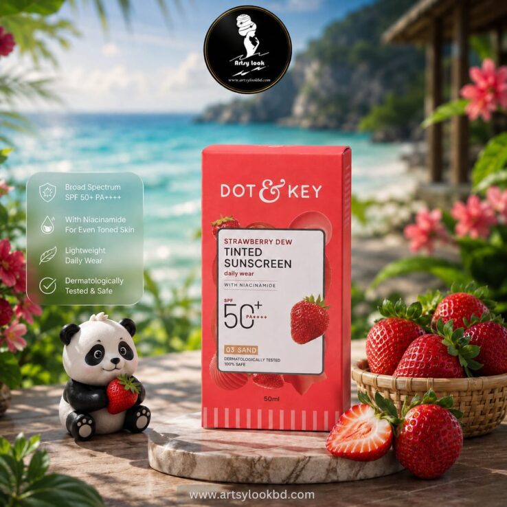 Dot & Key Strawberry Dew Tinted Sunscreen SPF 50+ PA++++ (03 Sand)