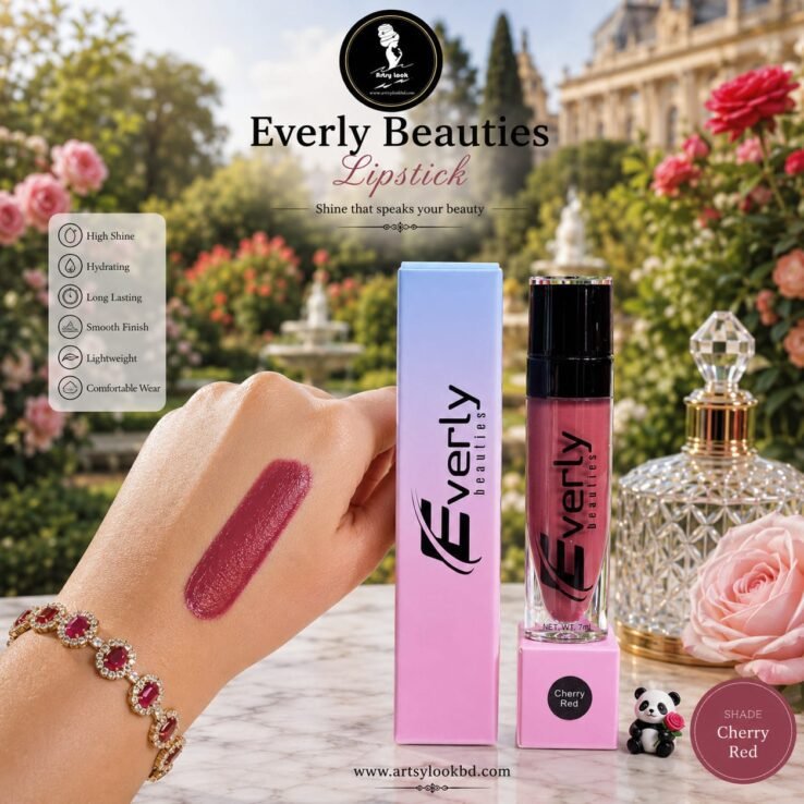 Everly Beauties Lipstick – Cherry Red