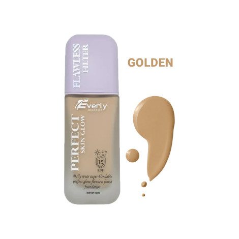 Everly Perfect Skin Glow Flawless Filter Foundation SPF15 - Golden